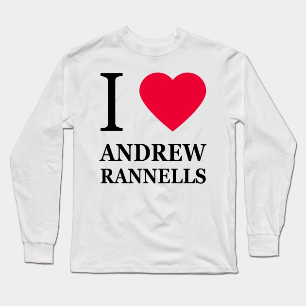 I love Andrew Rannells Long Sleeve T-Shirt by byebyesally